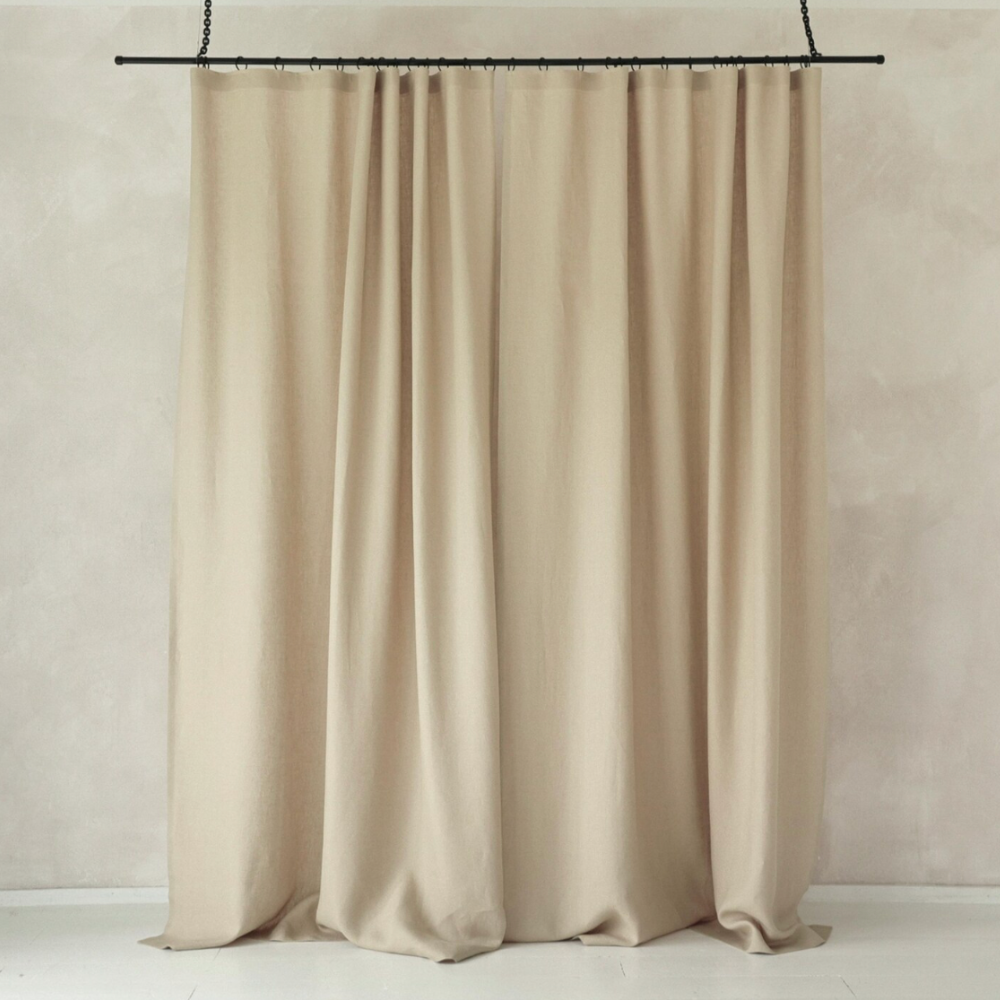 NEBELGOLD Wohn- und Schlafzimmer Vorhänge Beige