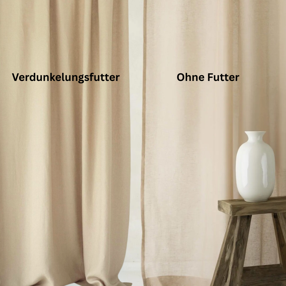 NEBELGOLD Wohn- und Schlafzimmer Vorhänge Beige