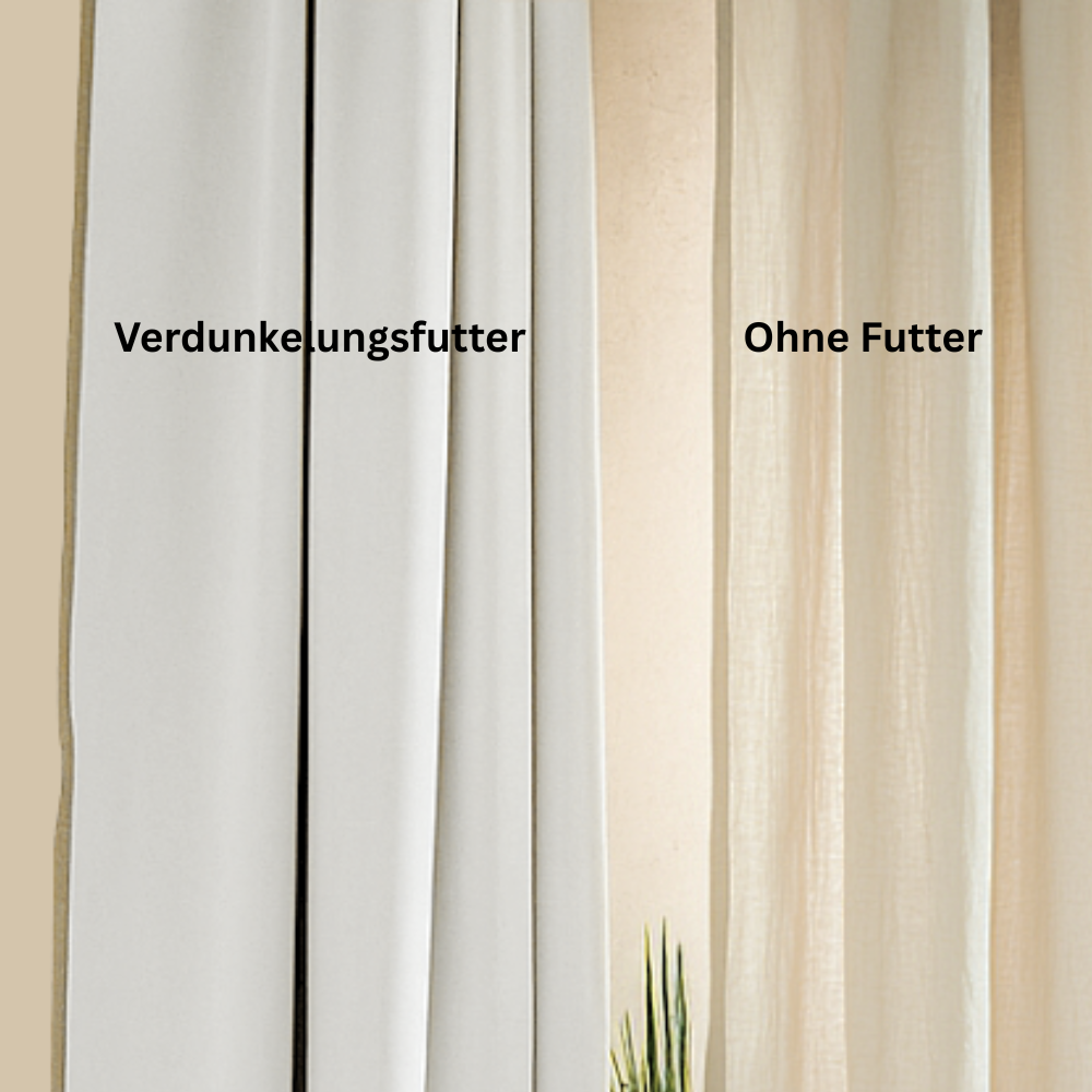 NEBELGOLD Wohn- und Schlafzimmer Vorhänge Beige