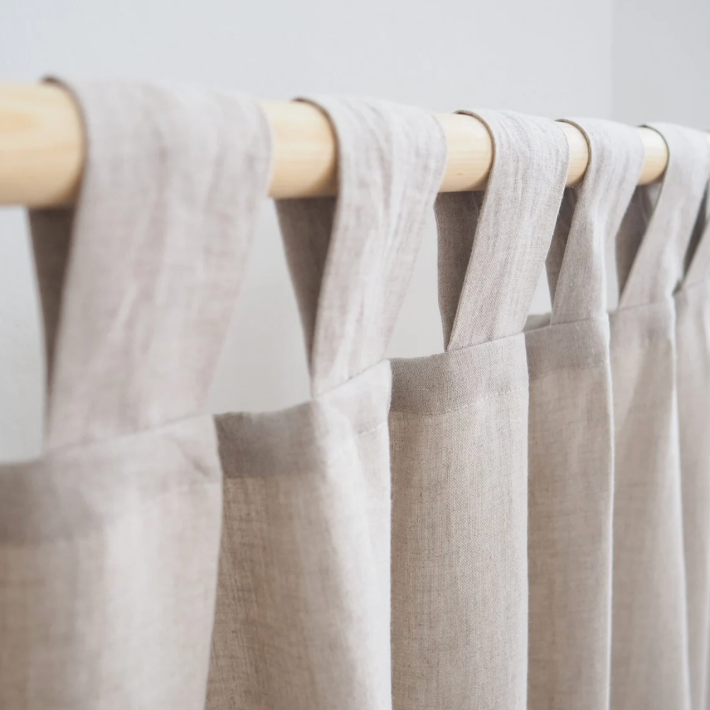 NEBELGOLD Kurzer Vorhang Beige