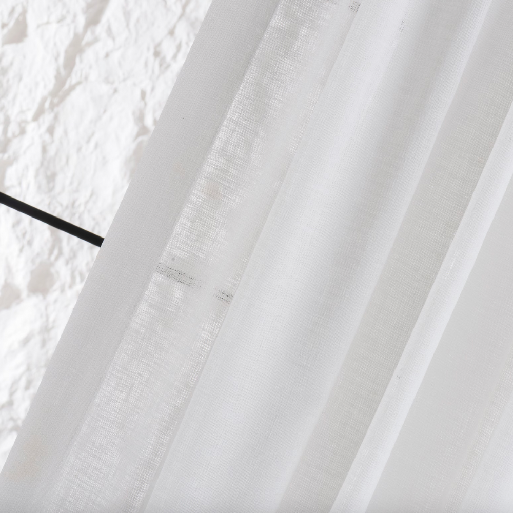 NEBELGOLD Wohn- und Schlafzimmer Vorhänge Weiss