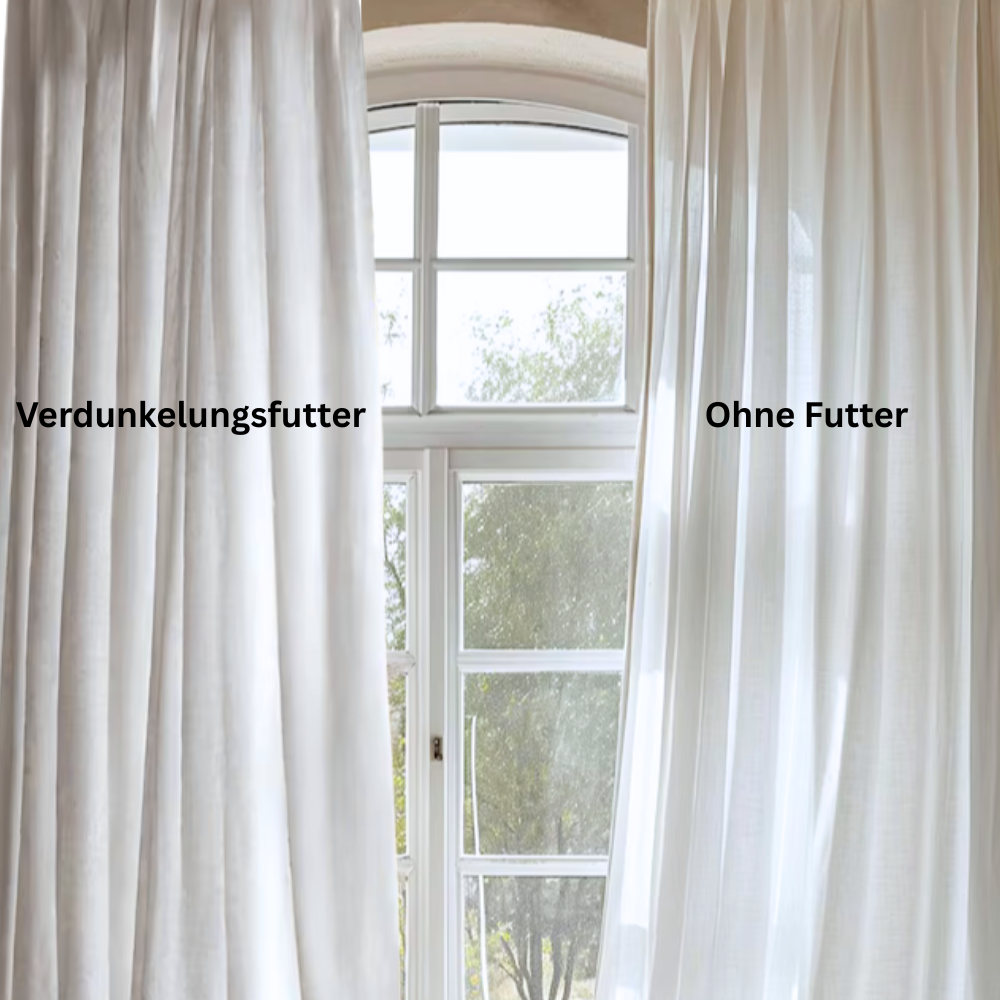 NEBELGOLD Wohn- und Schlafzimmer Vorhänge Weiss